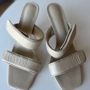 Tony Bianco Cream Strappy Sandals